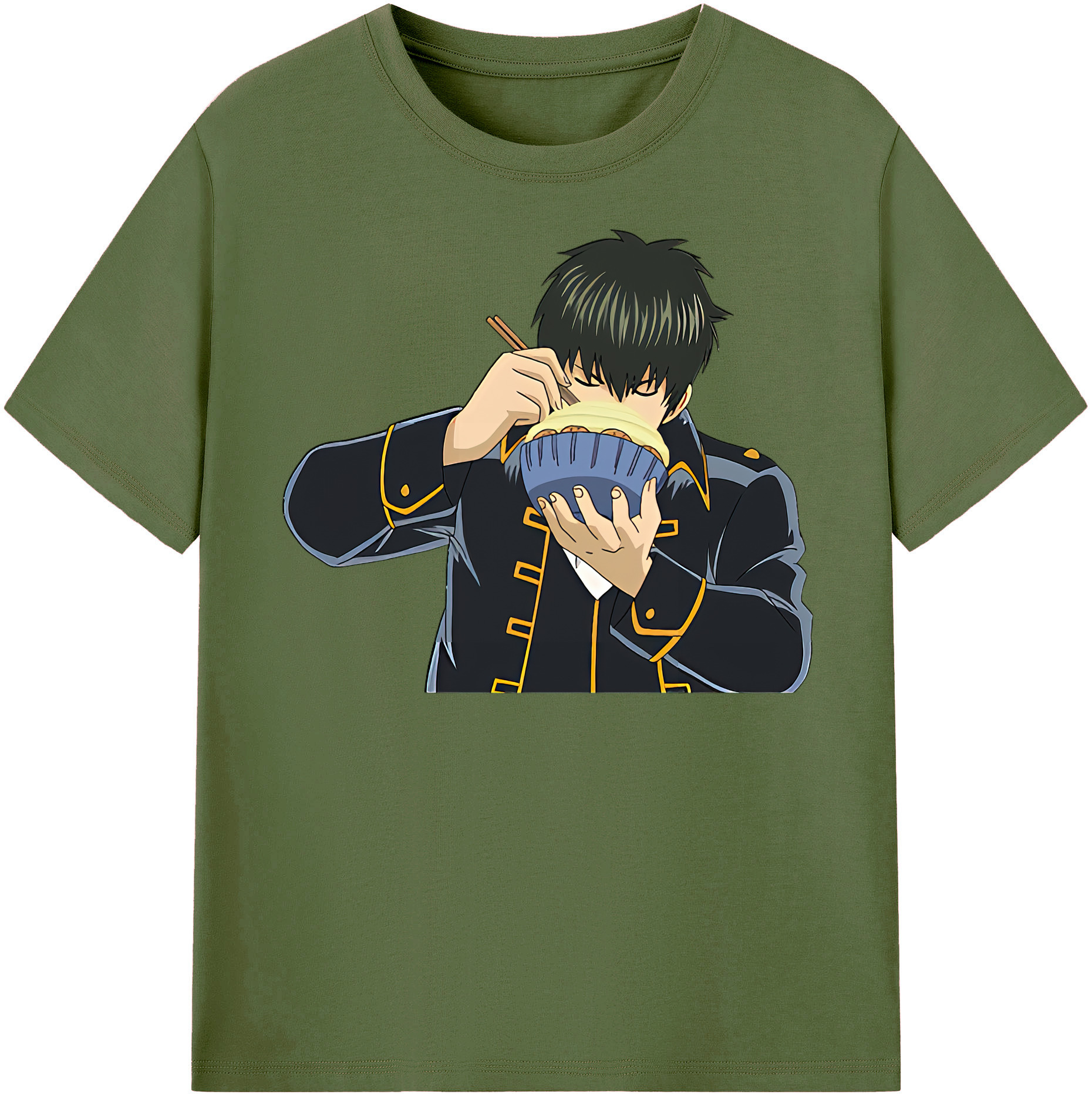 （画像用） ぎんたま 坂田銀時（さかたぎんとき） 神楽 志村新八（しむら しんぱち） GINTAMA Sakata Gintoki Kagura Shimura Shinpachi 綿100％半袖Tシャツ（フロントプリント）